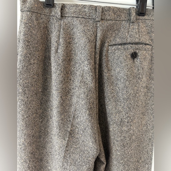 Saks 5th Avenue Wool Cashmere Pants straight leg Women's 2 Gray tailored refined - Picture 9 of 13